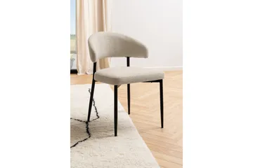Sawako Spisestol - Beige / Svart - Møbler - Stoler & lenestoler - Spisestuestoler & kjøkkenstoler