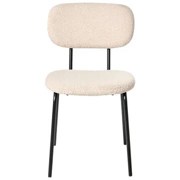 Spisestol Adair 2-pakning - Beige, svart - Møbler - Stoler & lenestoler - Spisestuestoler & kjøkkenstoler