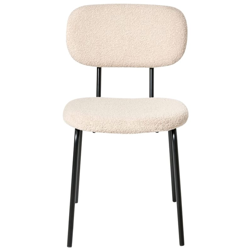 Spisestol Adair 2-pakning - Beige, svart - Møbler - Stoler & lenestoler - Spisestuestoler & kjøkkenstoler