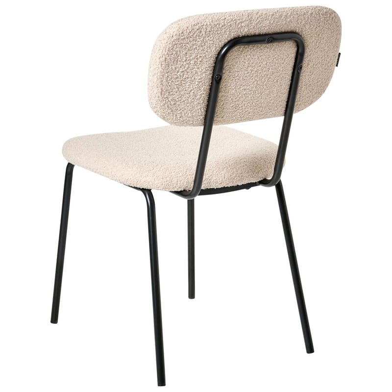 Spisestol Adair 2-pakning - Beige, svart - Møbler - Stoler & lenestoler - Spisestuestoler & kjøkkenstoler