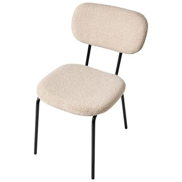 Spisestol Adair 2-pakning - Beige, svart - Møbler - Stoler & lenestoler - Spisestuestoler & kjøkkenstoler