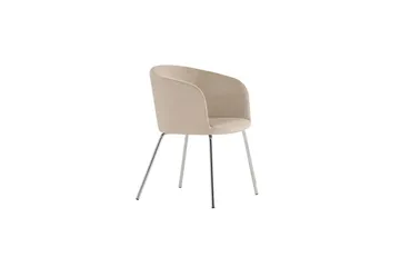 Spisestol Berit - Beige - Møbler - Stoler & lenestoler - Spisestuestoler & kjøkkenstoler