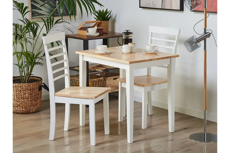 Battersby Spisestol 2-pk - Hvit/Lyst Tre - Møbler - Stoler & lenestoler - Spisestuestoler & kjøkkenstoler