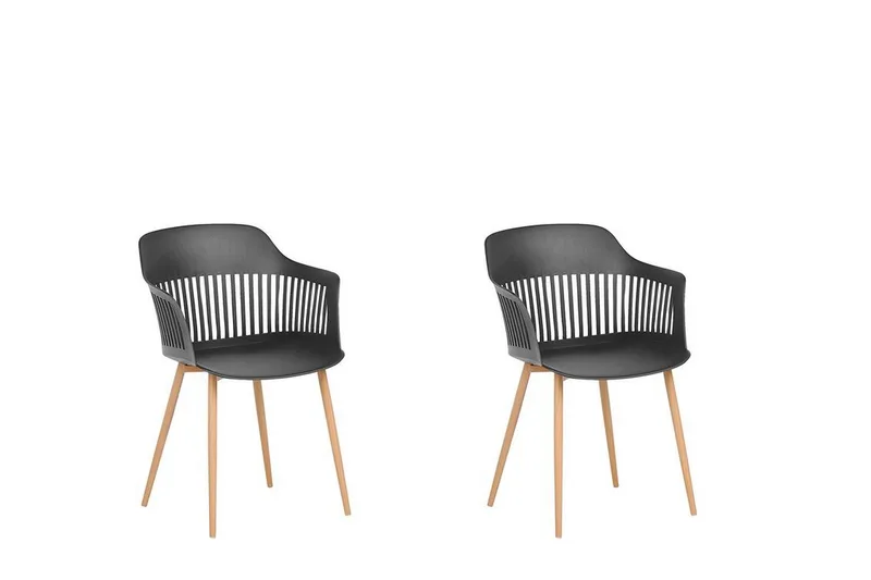 Bereca Spisestol 2-pk, Svart