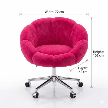 Wing Chair Atelier Del Sofa Fuksia - Møbler - Stoler & lenestoler - Kontorstol & skrivebordsstol