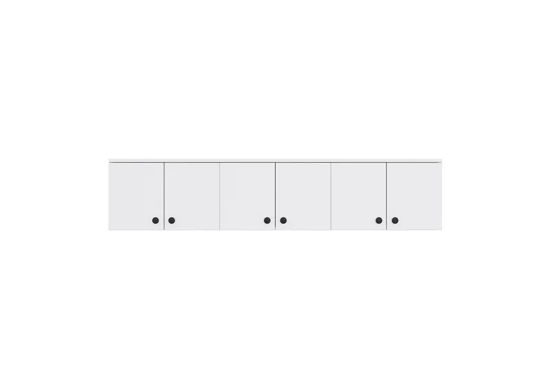Jaibir Vegghylle 179,6x37,5 cm Hvit, Hanah Home