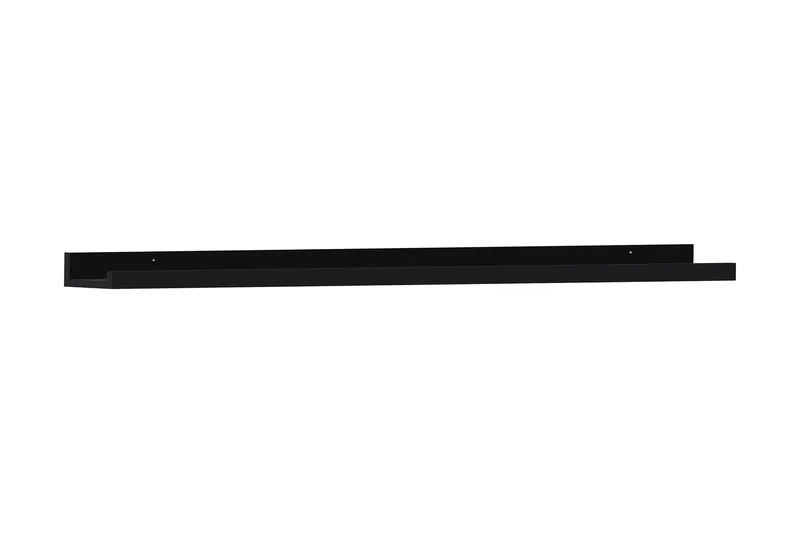 Black Shelf Bildehylle MDF 150 cm, Svart