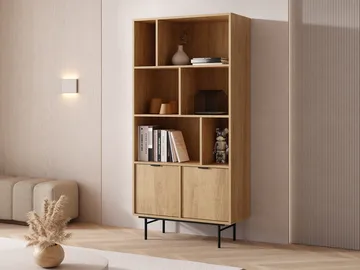 bokhylle Edison Hickory-eik - Hickory-eik - Oppbevaring - Hyller - Bokhylle