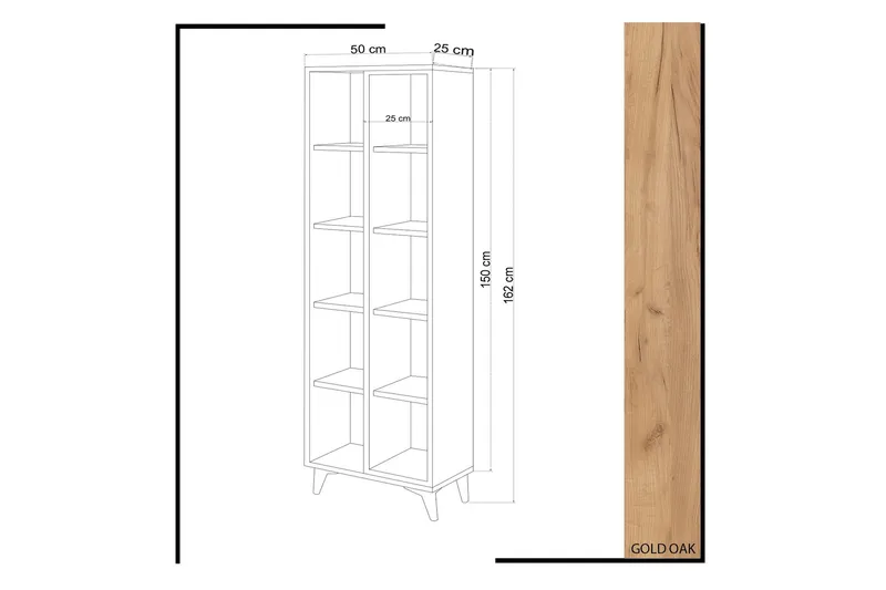 Mod Design Bokhylle - Oppbevaring - Hyller - Bokhylle
