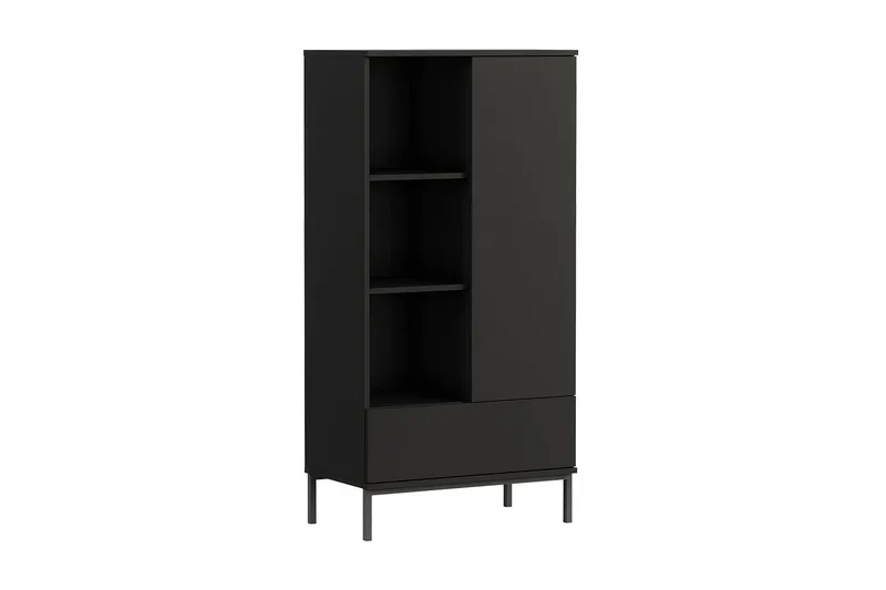 Querty Bokhylle 70x140x41 cm, Svart