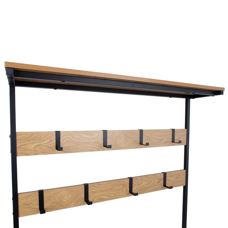 Gangkonsoll HOME4YOU Hedvig 100x36x180 cm ask/svart - ask/svart - Oppbevaring - Hyller - Hattehylle