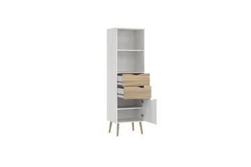 Hostafranc Bokhylle 50,2 cm - Hvit - Oppbevaring - Hyller - Bokhylle