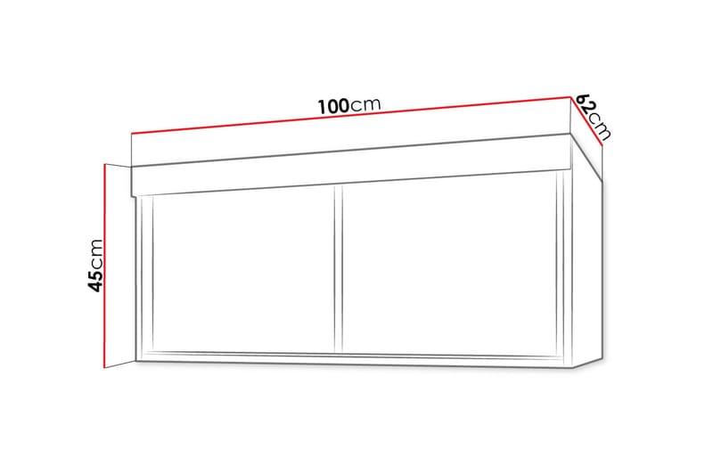 Szaf Hylle 62x100 cm til Garderobe - Oppbevaring - Hyller - Hylleplan & hyllekonsoll