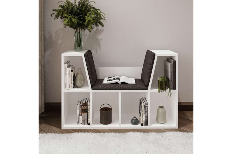 Kylen Bokhylle 103 cm - Hvit - Oppbevaring - Hyller - Bokhylle