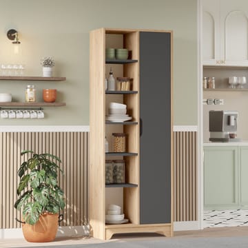 Multi Purpose Cabinet Homitis Eik antrasitt - Oppbevaring - Hyller - Bokhylle