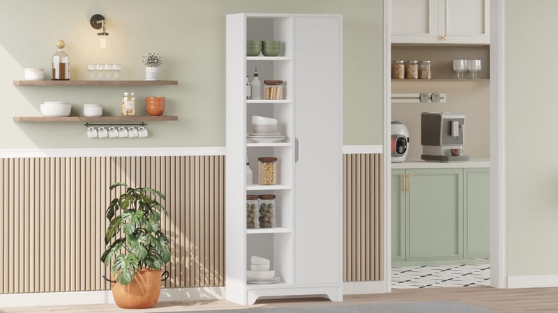 Multi Purpose Cabinet Homitis Hvit - Oppbevaring - Hyller - Bokhylle