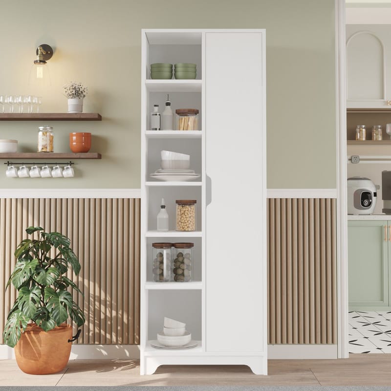Multi Purpose Cabinet Homitis Hvit - Oppbevaring - Hyller - Bokhylle