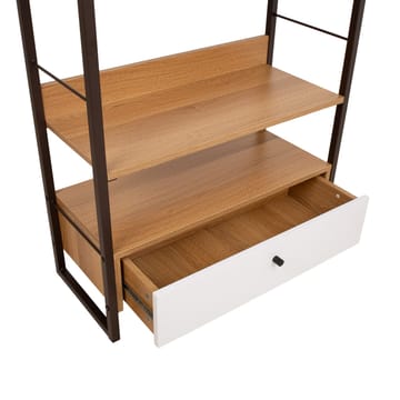 Shelf HOME4YOU - eik/hvit - Oppbevaring - Hyller - Hylleplan & hyllekonsoll