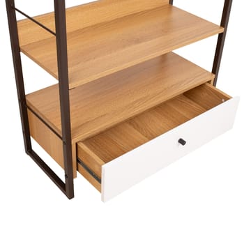 Shelf HOME4YOU - eik/hvit - Oppbevaring - Hyller - Hylleplan & hyllekonsoll