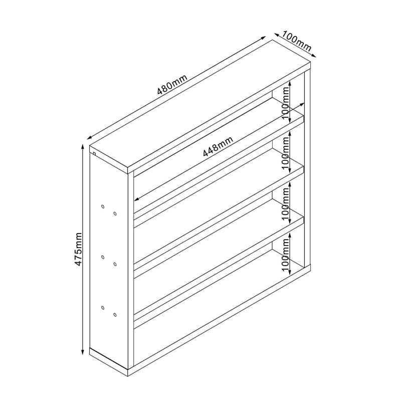 Shelf HOME4YOU - hvit - Oppbevaring - Hyller - Vegghylle