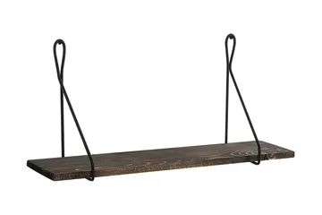 Gokse Vegghylle 15x60 cm - Svart / Valnøtt - Oppbevaring - Hyller - Vegghylle