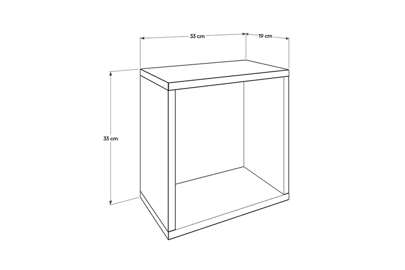 Wall Shelf Hvit - Hvit - Oppbevaring - Hyller - Vegghylle