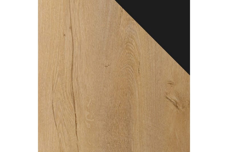 Abricot Garderobe med Speil 140x216x65 cm - Svart - Oppbevaring - Klesoppbevaring - Garderober & garderobesystem