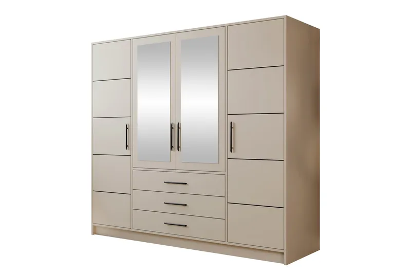 Chavez Garderobeskap 196x200 cm, Beige