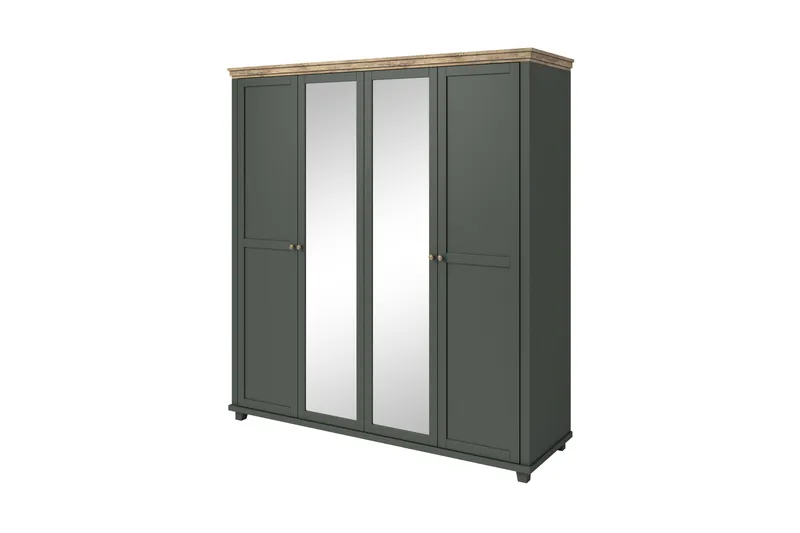 Doade Garderobe 62x108 cm, Grønn|Natur