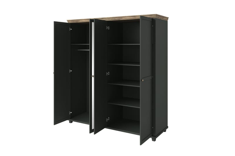 Doade Garderobe 62x108 cm - Grønn|Natur - Oppbevaring - Klesoppbevaring - Garderober & garderobesystem