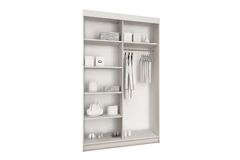 Dunkra Garderobe med Speil LED-belysning Blå 100 cm - Sonomaeik - Oppbevaring - Klesoppbevaring - Garderober & garderobesystem