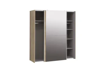 Edessa Garderobe 62x171 cm - Brun - Oppbevaring - Klesoppbevaring - Garderober & garderobesystem