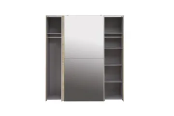 Edessa Garderobe 62x171 cm - Brun - Oppbevaring - Klesoppbevaring - Garderober & garderobesystem