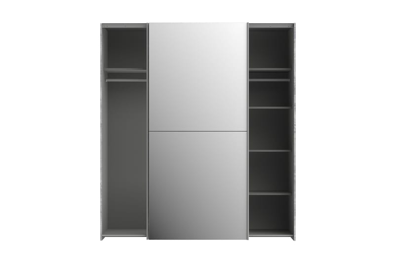 Edessa Garderobe 62x171 cm - Grå - Oppbevaring - Klesoppbevaring - Garderober & garderobesystem