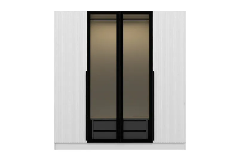 Fruitland Garderobe 180 cm - Hvit - Oppbevaring - Klesoppbevaring - Garderober & garderobesystem