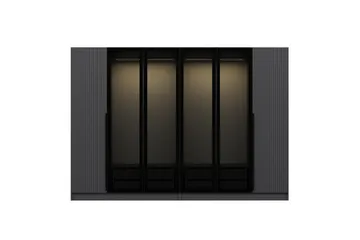 Fruitland Garderobe 225 cm - Antrasitt - Oppbevaring - Klesoppbevaring - Garderober & garderobesystem