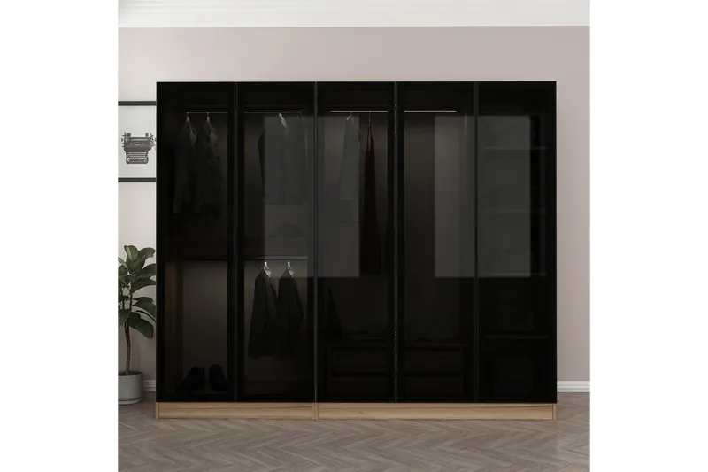 Fruitland Garderobe 225 cm - Brun - Oppbevaring - Klesoppbevaring - Garderober & garderobesystem