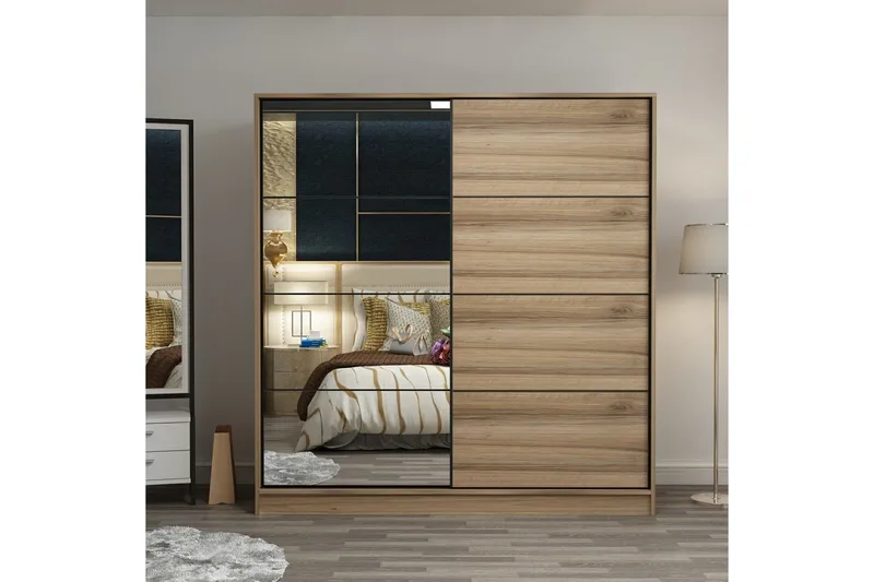Fruitland Garderobe med Speil, Brun