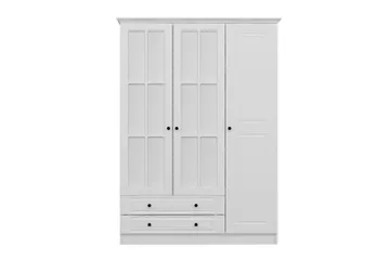 Fruitland Garderobe med Speil - Hvit - Oppbevaring - Klesoppbevaring - Garderober & garderobesystem