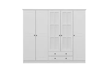 Fruitland Garderobe med Speil - Hvit - Oppbevaring - Klesoppbevaring - Garderober & garderobesystem