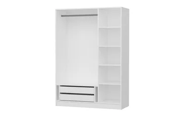 Fruitland Garderobe med Speil - Hvit - Oppbevaring - Klesoppbevaring - Garderober & garderobesystem
