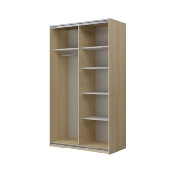 Garderobe Kube 2 skyvedør - Lindberg Eik - Oppbevaring - Klesoppbevaring - Garderober & garderobesystem