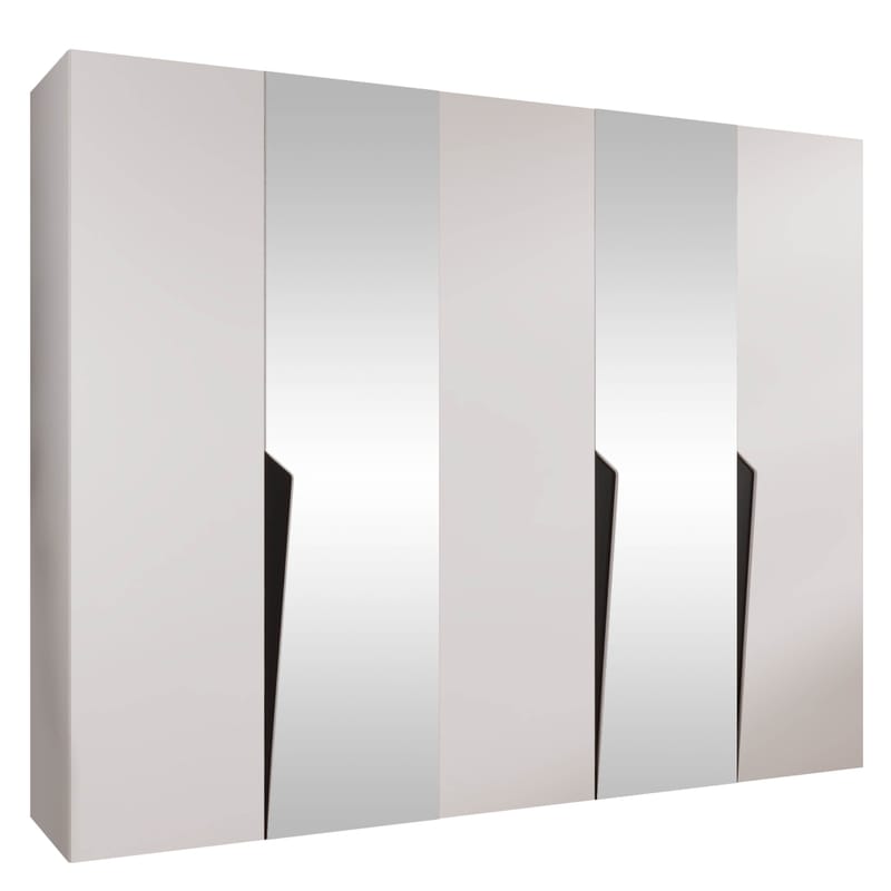 garderobeskap Garderobeskap PIANO 2 250 hvit Svart