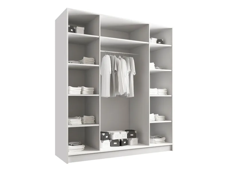 Herrljunga Garderob 200x215 cm - Brun/Svart - Oppbevaring - Klesoppbevaring - Garderober & garderobesystem - Garderobeskap & klesskap
