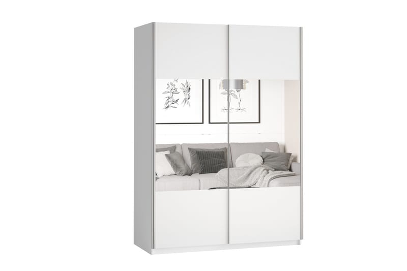 Lecia Garderobe 120x210 cm, Hvit