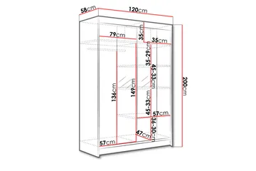 Liverpool Garderobe - Oppbevaring - Klesoppbevaring - Garderober & garderobesystem - Garderobeskap & klesskap
