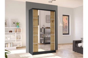 Glenmore Garderob m. Spegel Black - Oppbevaring - Klesoppbevaring - Garderober & garderobesystem