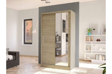 Glenmore Garderob m. Spegel Brown - Oppbevaring - Klesoppbevaring - Garderober & garderobesystem