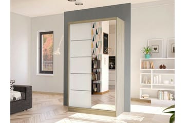 Glenmore Garderob m. Spegel White - Oppbevaring - Klesoppbevaring - Garderober & garderobesystem