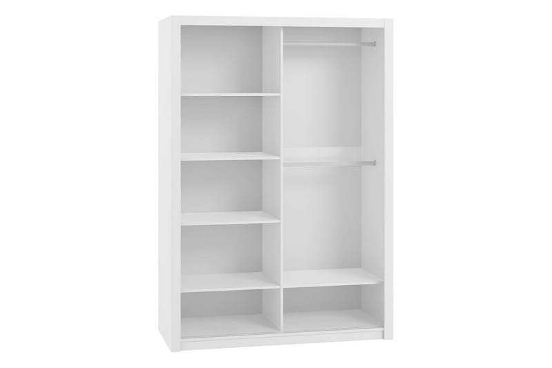 Julissa Garderobe 180 cm med Speil - Hvit - Oppbevaring - Klesoppbevaring - Garderober & garderobesystem